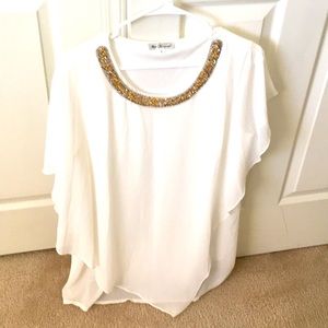 New Channel cream blouse